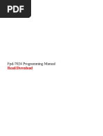 Fpd-7024 Programming Manual: Read/Download