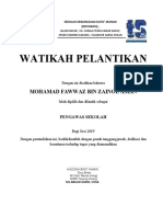 Watikah Pelantikan