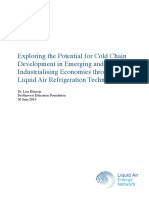 Exploring The Potential For Cold Chain Development in Emerging and Rapidly Industrialising Economies Through Liquid Air Refrigeration Technologies