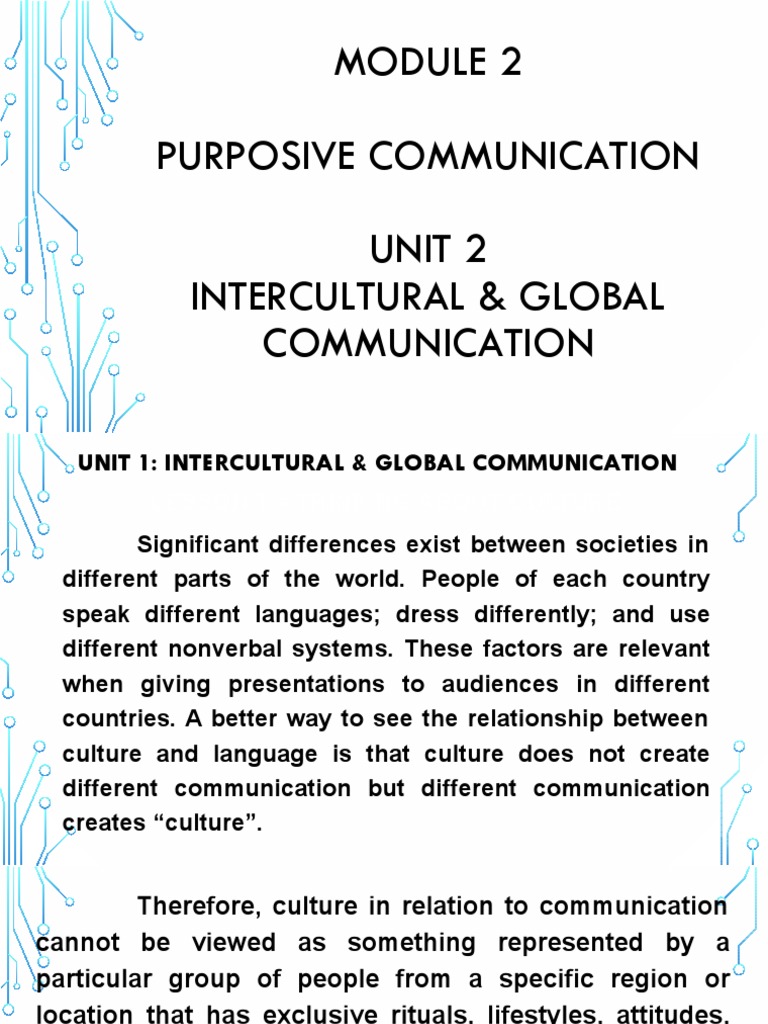 MODULE 2 PURPOSIVE COMMUNICATION (UNIT 2 - LESSONS 1-2) PPT PDF | PDF ...