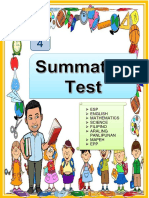 Grade 4 Summative Test