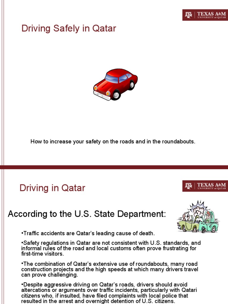 Driving Safely in Qatar How To Increase Your Safety On The Roads and