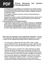 Lecture 2 - Diverse Structures and Common Characteristics of Developing Nations