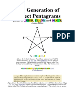 The Generation of Perfect Pentagrams (Like LIBER, FRANK and DYAUS)