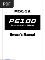 Mooer Pe100 Manual Pedal Guitarra Guitar