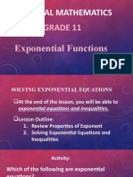 Gen Math Module 6 Solving Exponential Equation and Inequalitiespdf