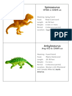 DinosaurCardsAndWorksheet PDF
