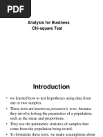 Analysis For Business Chi-Square Test