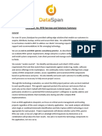 Dataspan, Inc. Rfid Services and Solutions Summary: General