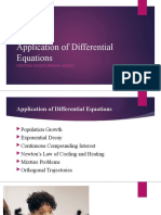Application of Differential Equations