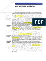 Gold Preliminary Coursebook Audio Script: Unit 2, Listening Focus, Activity 5