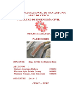 Diseño de Partidores de Caudal PDF