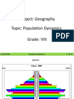 Subject: Geography Topic: Population Dynamics