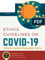 Ethics Guidelines on COVID-19 Crisis Level Hospital Care