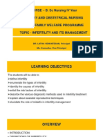 Obg - 9.4.20 (Forenoon) Unit 12 - Infertility and Its Management