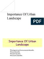 Importance of Urban Landscape