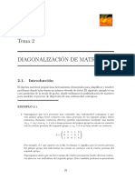 Matrices y diagonalización