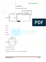 1.determine The Value of The Voltage Measured by The Meter: SSC JE Electrical Important MCQ Part 30