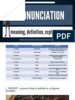 Meanings & Pronunciation