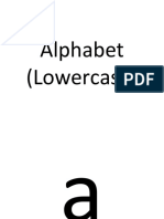 Flash Cards - Alphabet (Lowercase) .Pps