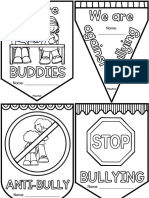 Anti Bullying Bunting Poster Templates PDF