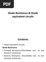 Diode Resistance & Diode Equivalent Circuits