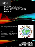 Sociopolitical Evolution of Man