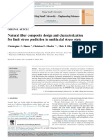 Natural Fiber Composite Design and Characterization For Limit Stress Prediction in Multiaxial Stress State