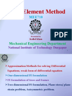 Finite Element Method: Mechanical Engineering Department