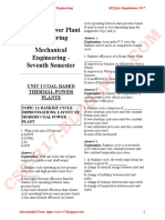 ME8792 - Power Plant Engineering MCQ