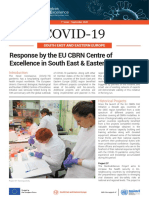 COVID-19: Response by The EU CBRN Centre of Excellence in South East & Eastern Europe