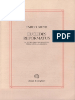 (Studi e Testi Di Storia Della Matematica 1) Giusti Enrico - Euclides Reformatus. La Teoria Delle Proporzioni Nella Scuola Galileiana-Bollati Boringhieri (1993) PDF