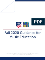 NAfME - NFHS Guidance For Fall 2020 PDF