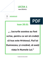 Ioan - Lectia 1 - Grupa Mica PDF