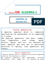 VECTOR ALGEBRA-1 CHAPTER ON SCALAR AND VECTOR QUANTITIES