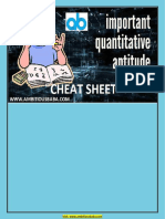 Quant Part 1 Cheet Sheet 1 PDF