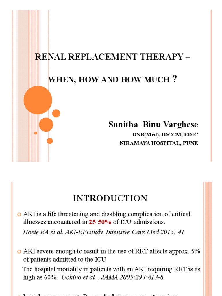 01 RRThow, When, How Much PDF Dialysis Hemodialysis