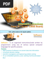 Class XI (As Per CBSE Board) : Informatics Practices