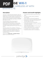 802.11ac 2×2 Wireless Ap With Bakpak Lite: Description Feature and Benefit Highlights