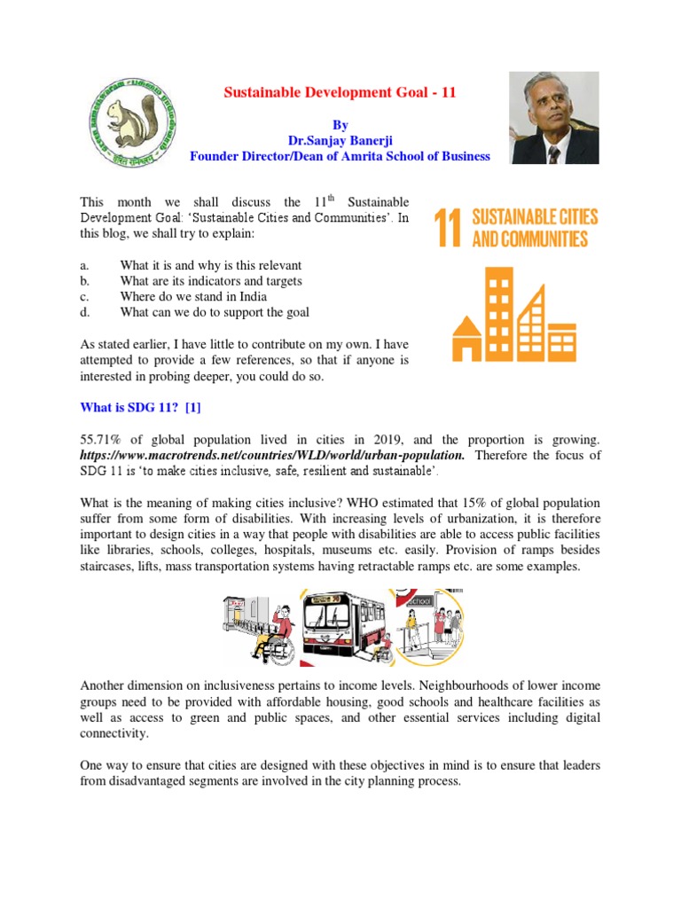 Rameshwaram Greens and SDG 11 Insights | PDF | Sustainability | Global ...