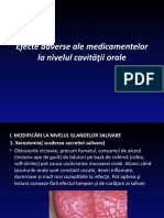 CURS 4-Efecte Adverse Ale Medicamentelor La Nivelul Cavităţii Orale