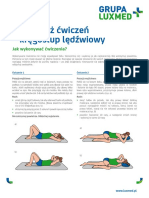 Instruktaż Ćwiczeń - Kregosłup Lędźwiowy