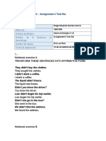 Idioma Extranjero II - Assignment 4 Text File. Datos Del Alumno