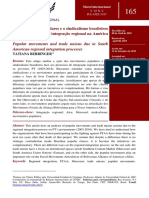 BERRINGER, Tatiana. Os Movimentos Populares e o Sindicalismo Brasileiros Face Aos Processos de Integracao Regional PDF