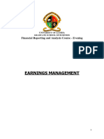 Earnings Management Final