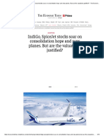 Spicejet Stock Price - IndiGo, SpiceJet Stocks Soar On Consolidation Hope and New Planes. But Are The Valuations Justified - The Economic Times