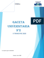 Gaceta Universitaria II Trimestre 2020