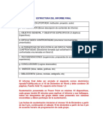 Estructura Informe Final PDF