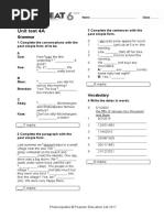 Unit Test 4A: Grammar