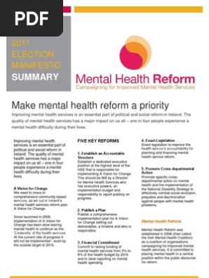 Reform of mental health services must be an election issue  